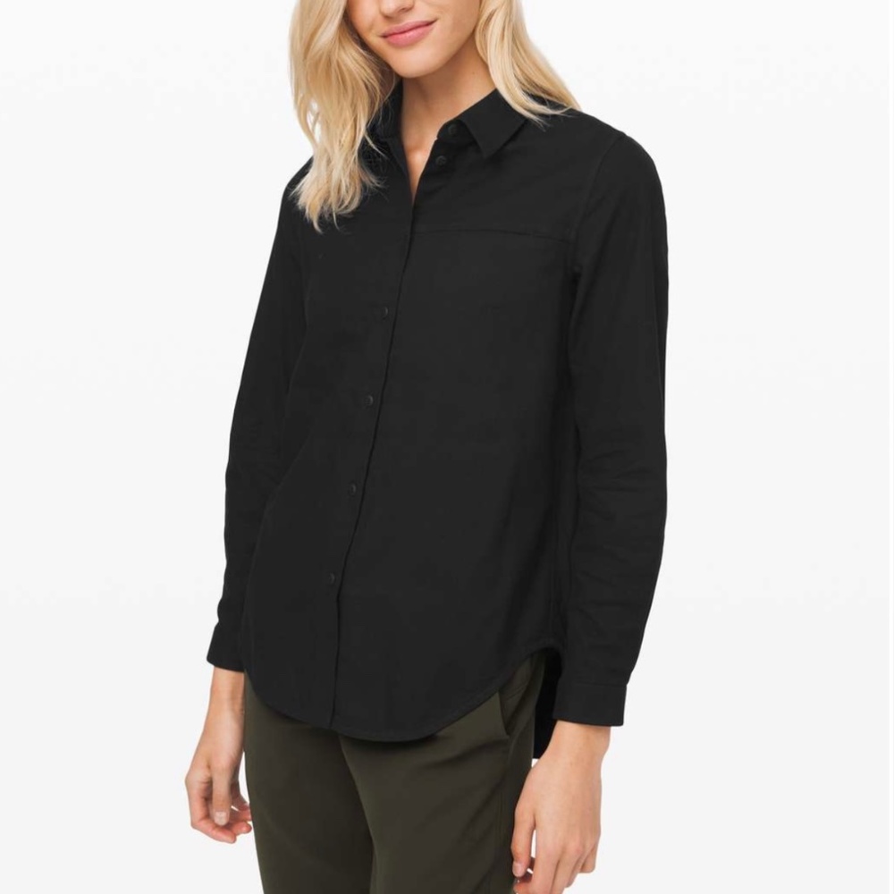 Lululemon Full Day Ahead Shirt in Black
